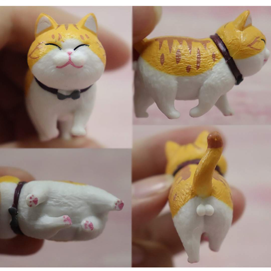 9 Pcs Cat Figurine Set
