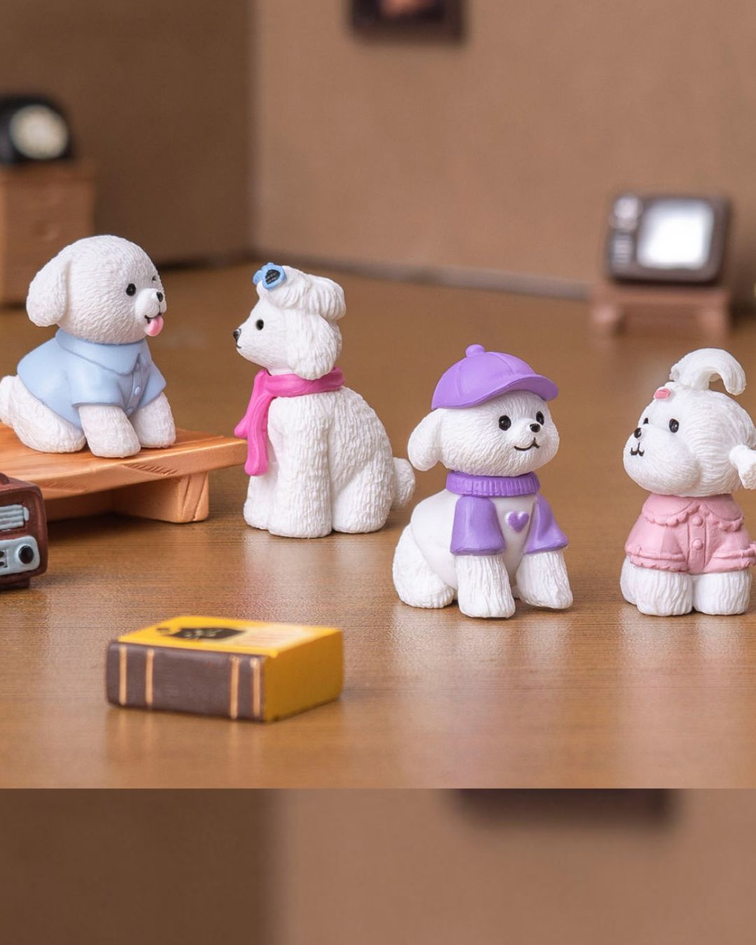 Adorable Dog Character Figurines