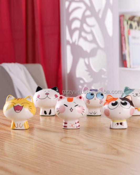 Adorable Cartoon Cat Miniatures