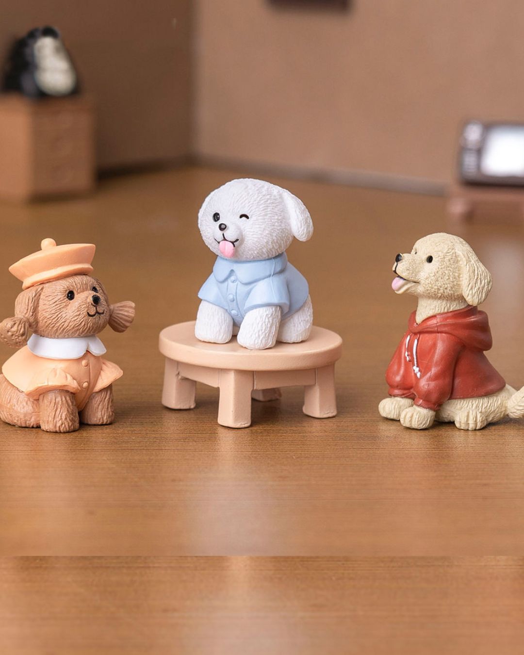 Adorable Dog Character Figurines