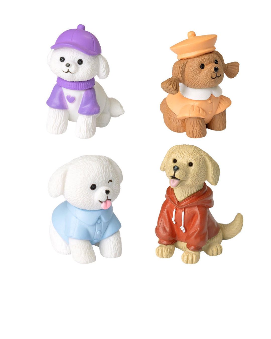 Adorable Dog Character Figurines
