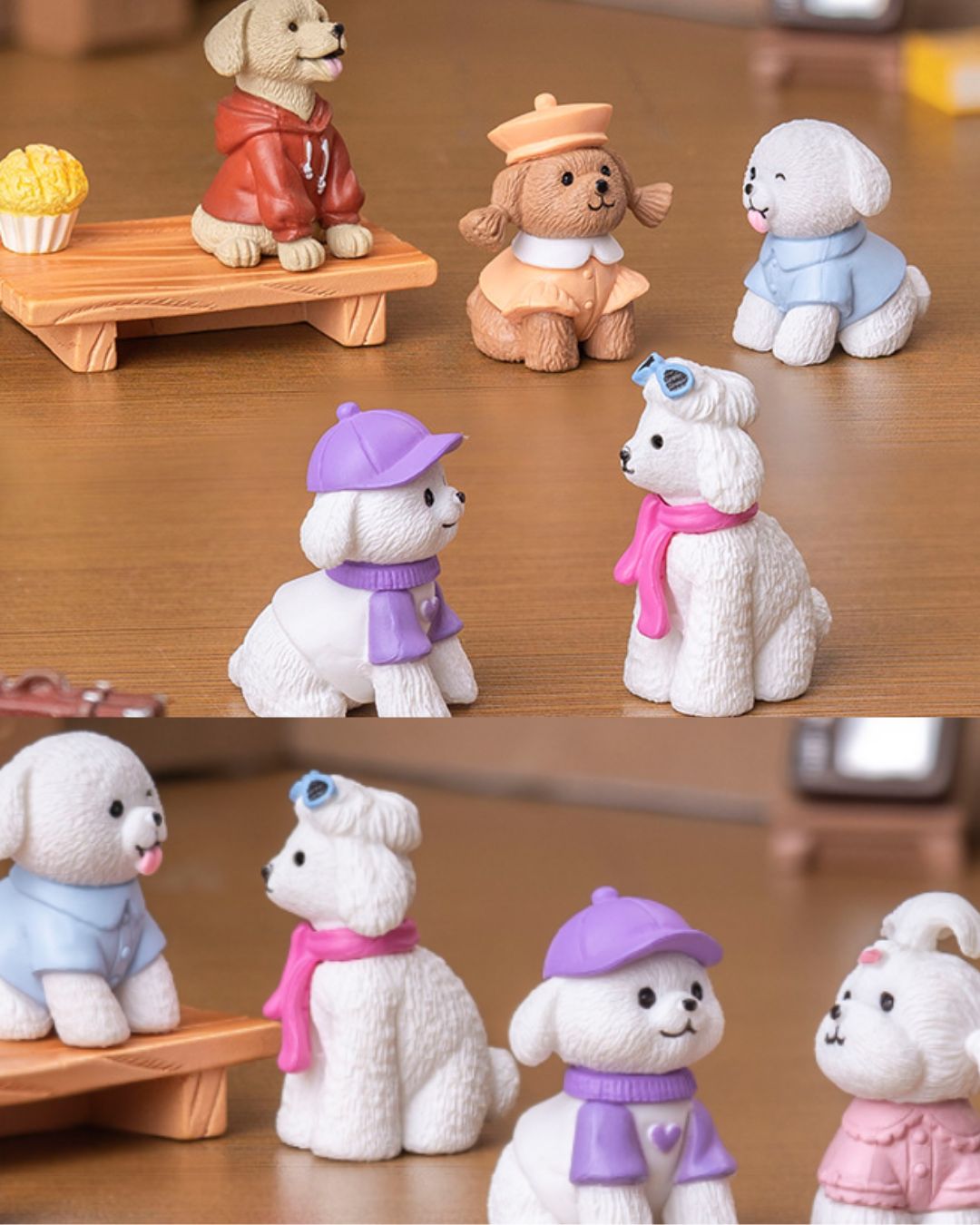 Adorable Dog Character Figurines