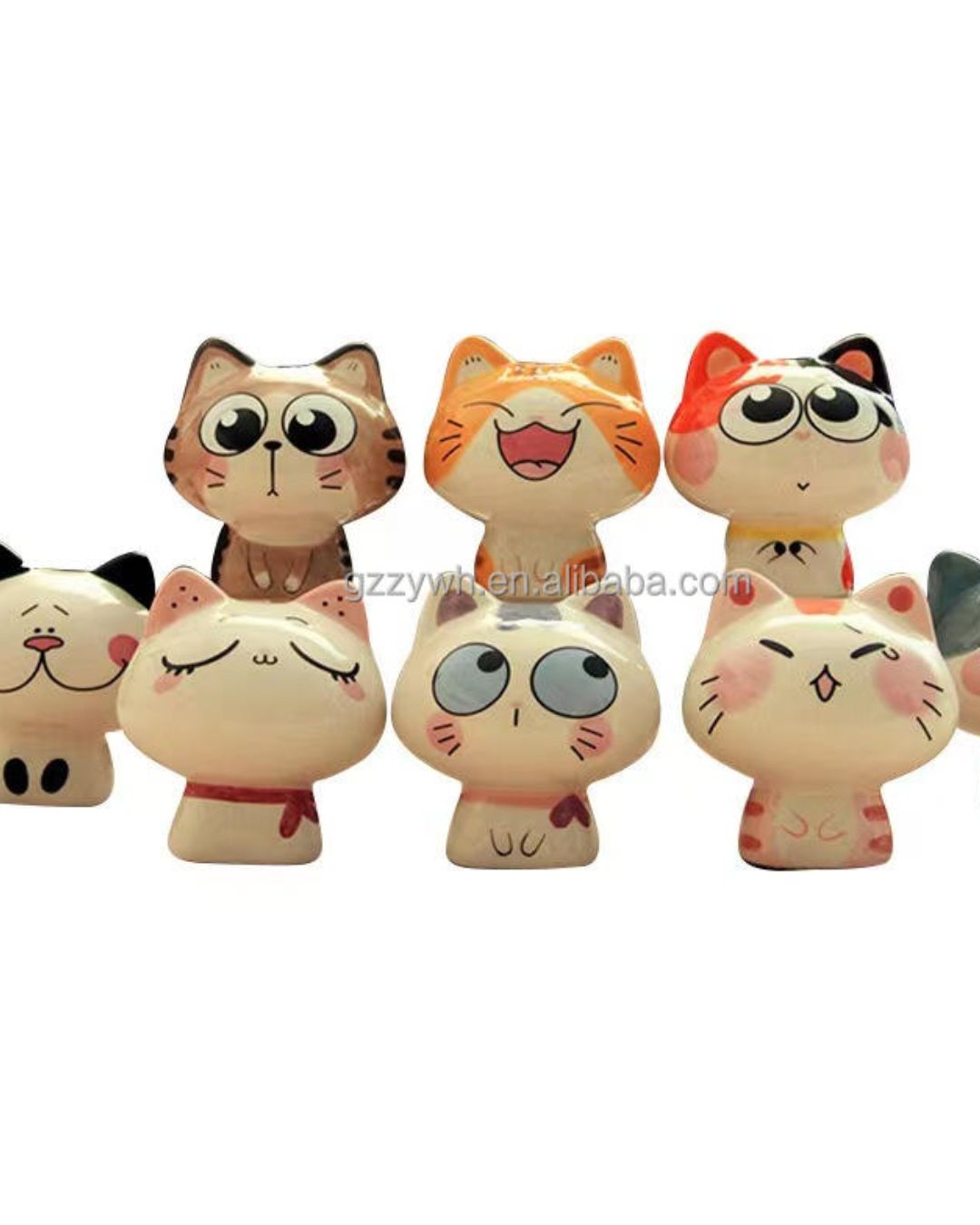 Adorable Cartoon Cat Miniatures