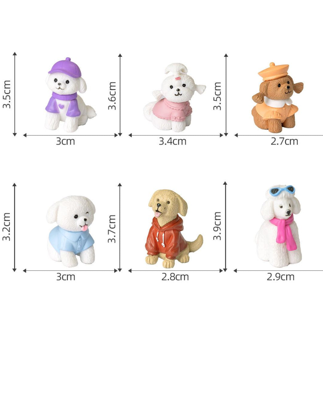Adorable Dog Character Figurines