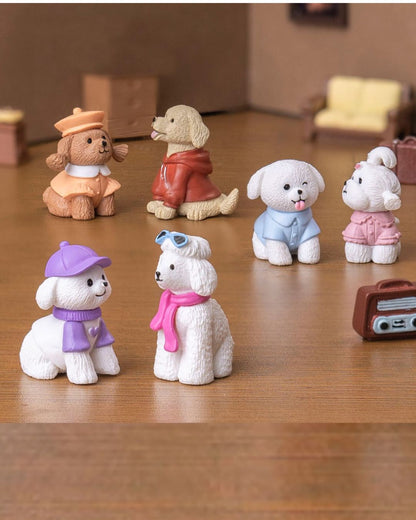 Adorable Dog Character Figurines