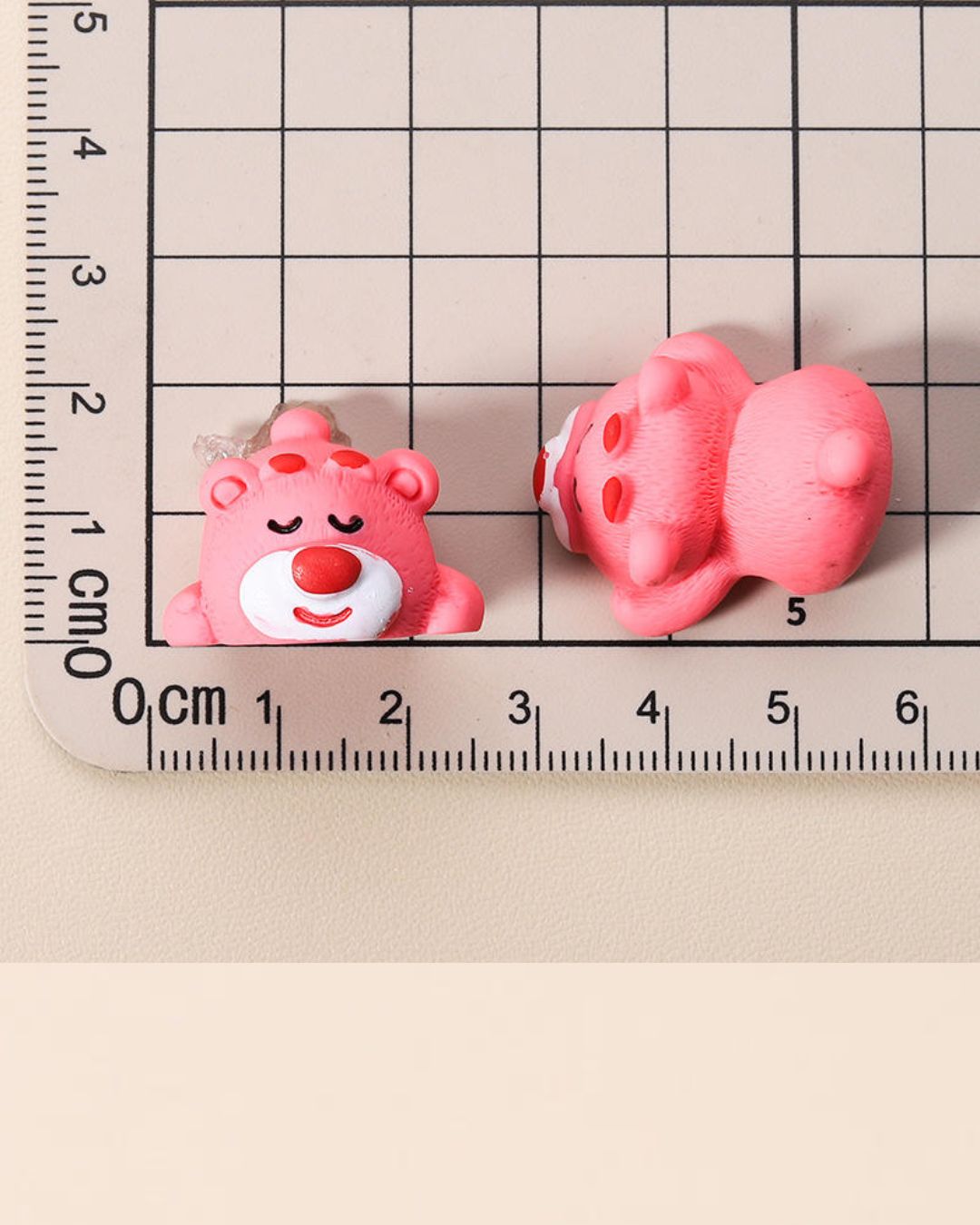 Cheerful Pink Bear Miniature