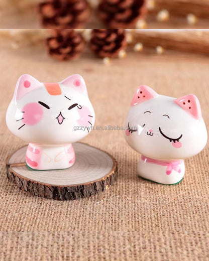 Adorable Cartoon Cat Miniatures